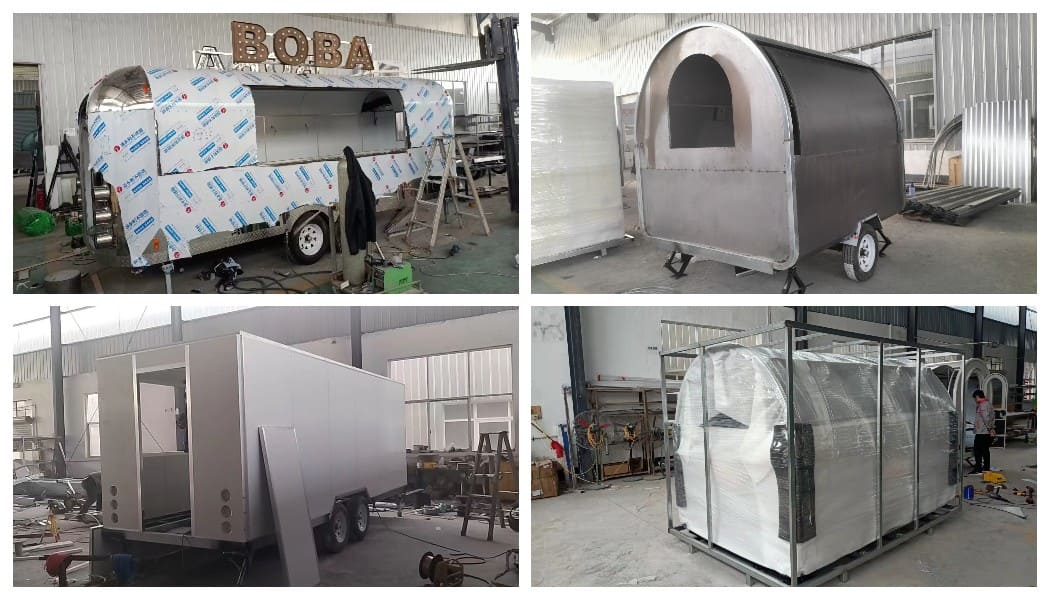 the production and package of fast food trailer